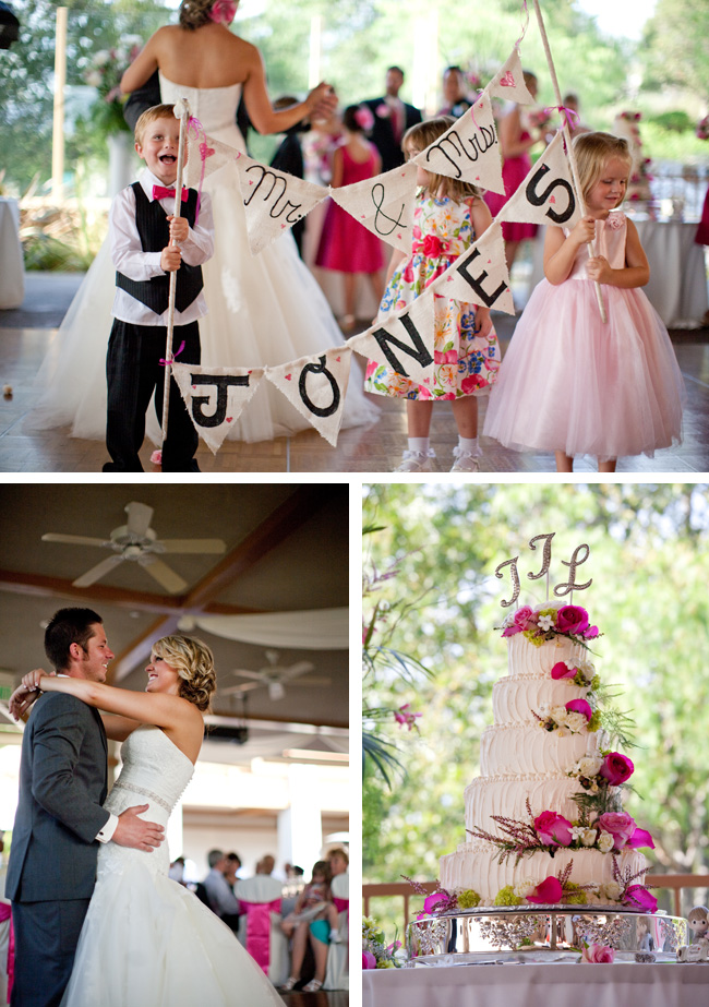Cute wedding kids holding Mr & Mrs sign
