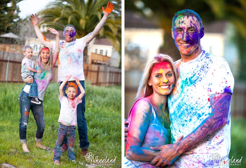 Family Paint Photoshoot