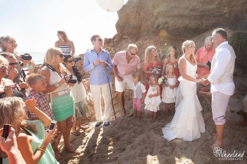 California Beach Cove Wedding Ceremony