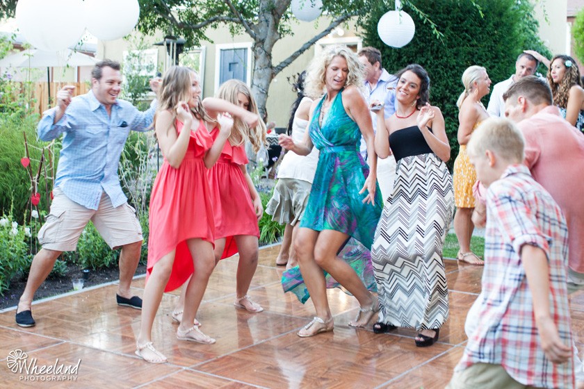 Outdoor Wedding Reception Dancing