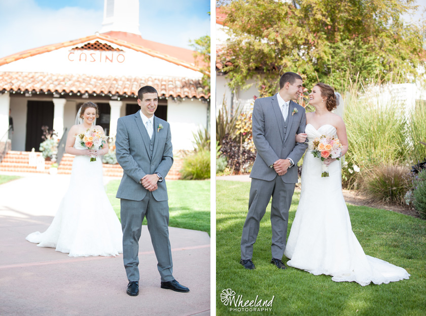 Wedding First Look The Casino San Clemente