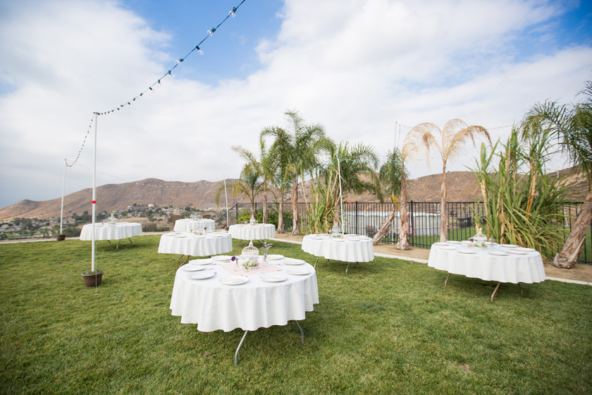 Outdoor DIY backyard wedding Orange County