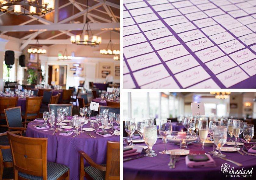 Balboa Bay Yacht Club Wedding Purple