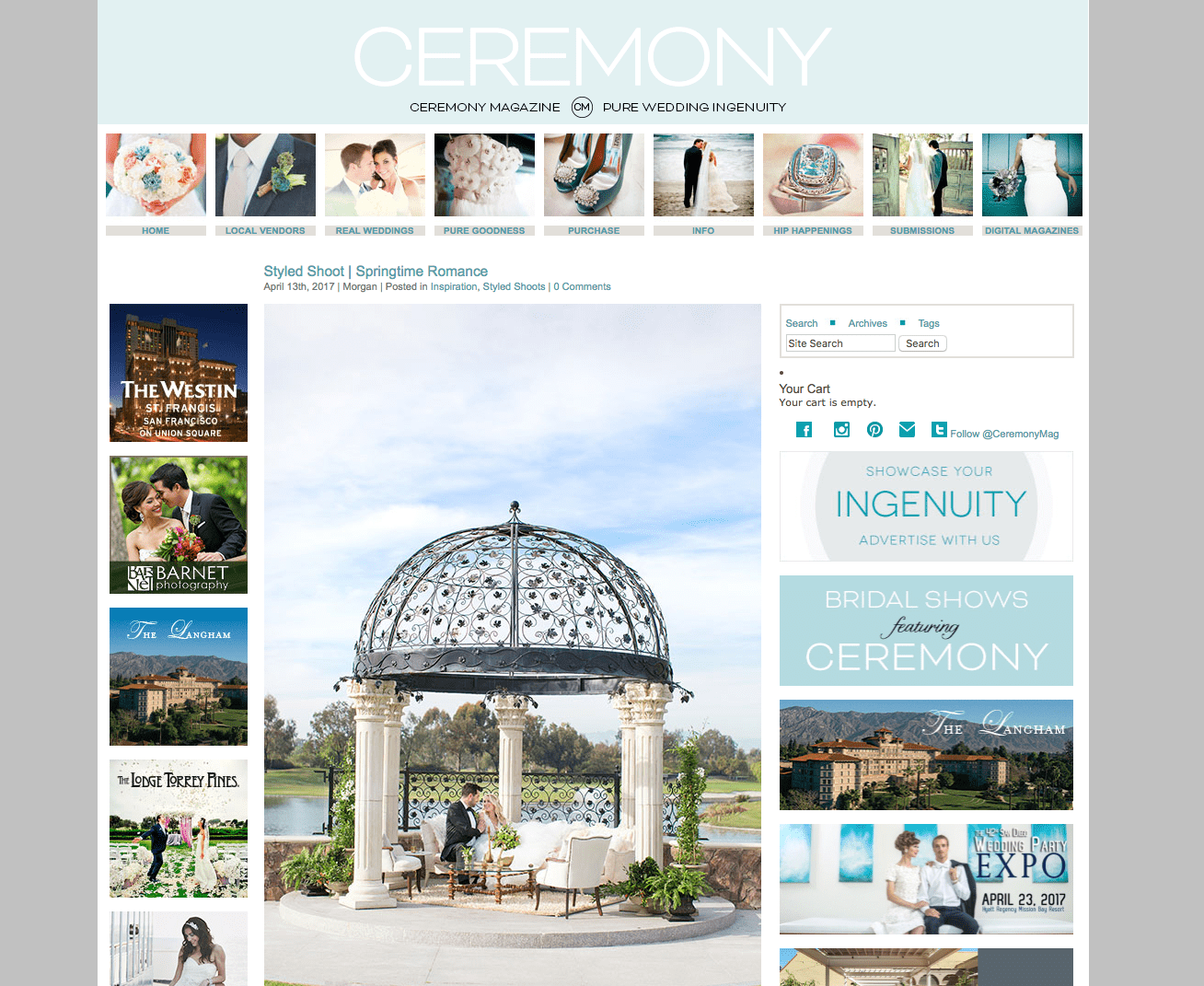 Featured on Ceremony Magazine Blog