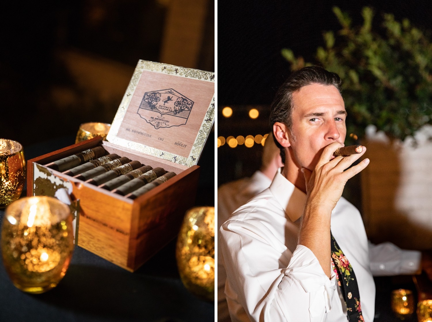 The Casino San Clemente Wedding Reception Cigar Bar