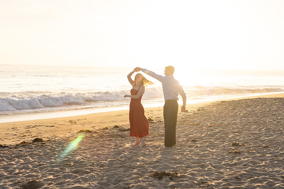 San Clemente Beach Engagement Portraits