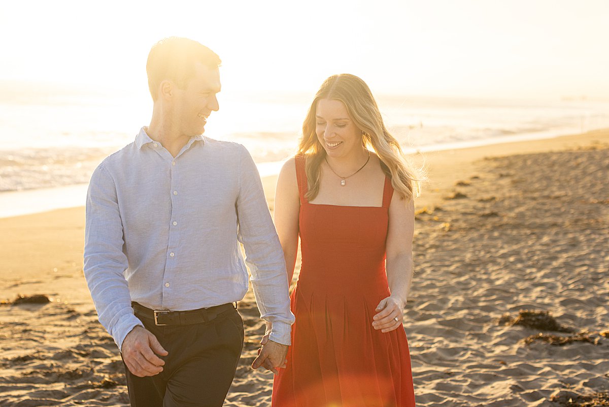 San Clemente Beach Engagement Portraits