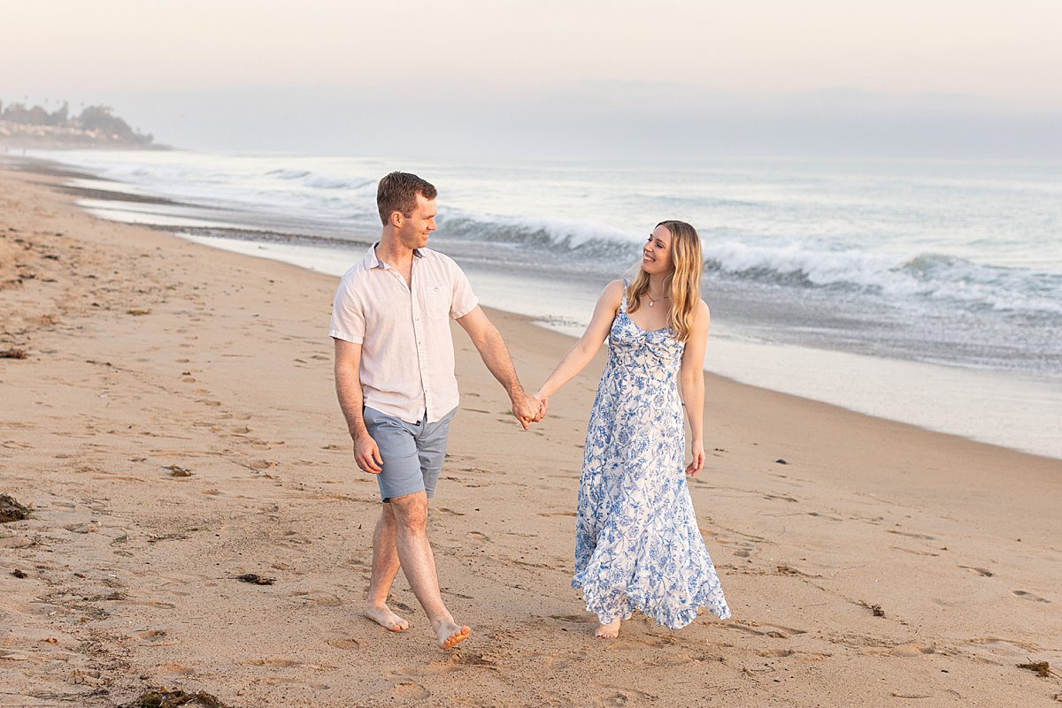 San Clemente Beach Engagement Portraits