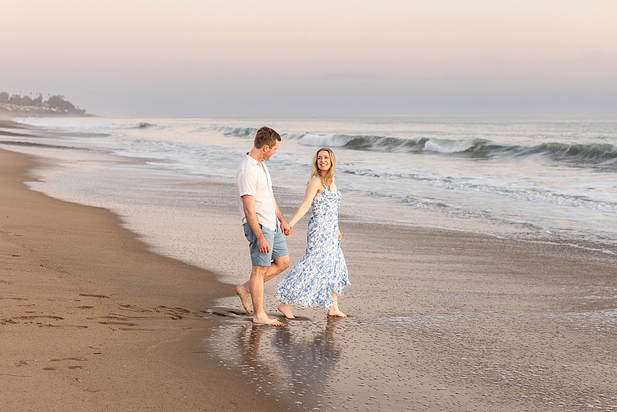 San Clemente Beach Engagement Portraits